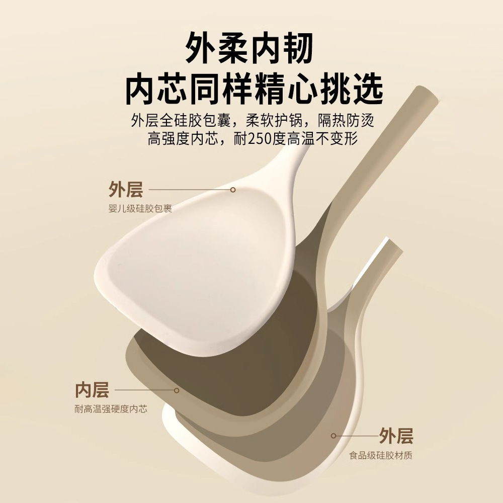 Cuchara de cocina doméstica de grado alimenticio cuchara de cocina al por mayor conjunto completo de cuchara de cocina cuchara de cocina combinada conjunto de utensilios de cocina