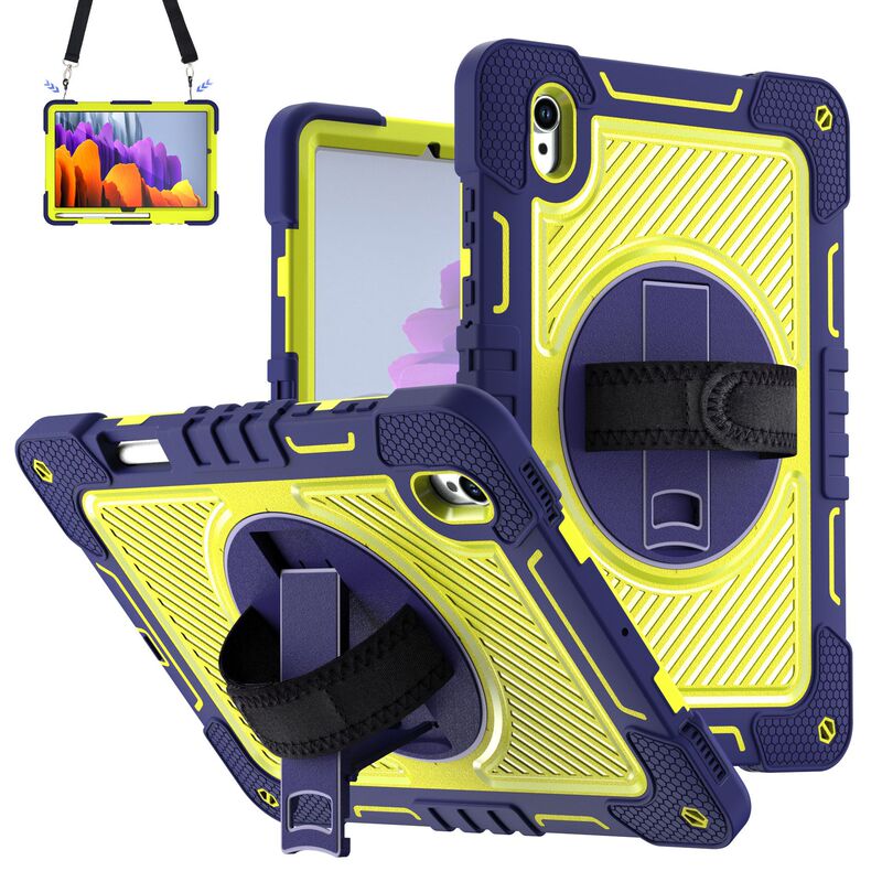 Suitable for Samsung Tab S11 11inch 2025 Tablet Case Hand Strap Shoulder Strap Rotating Stand Protective Cover Cross-Border