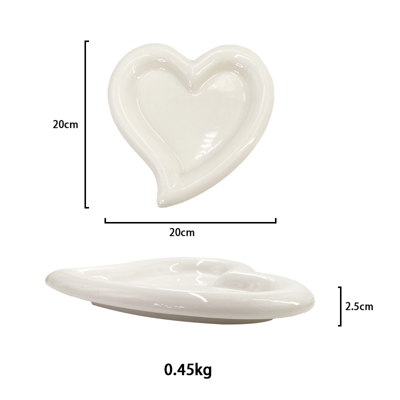 낙서 사랑 접시 20cm