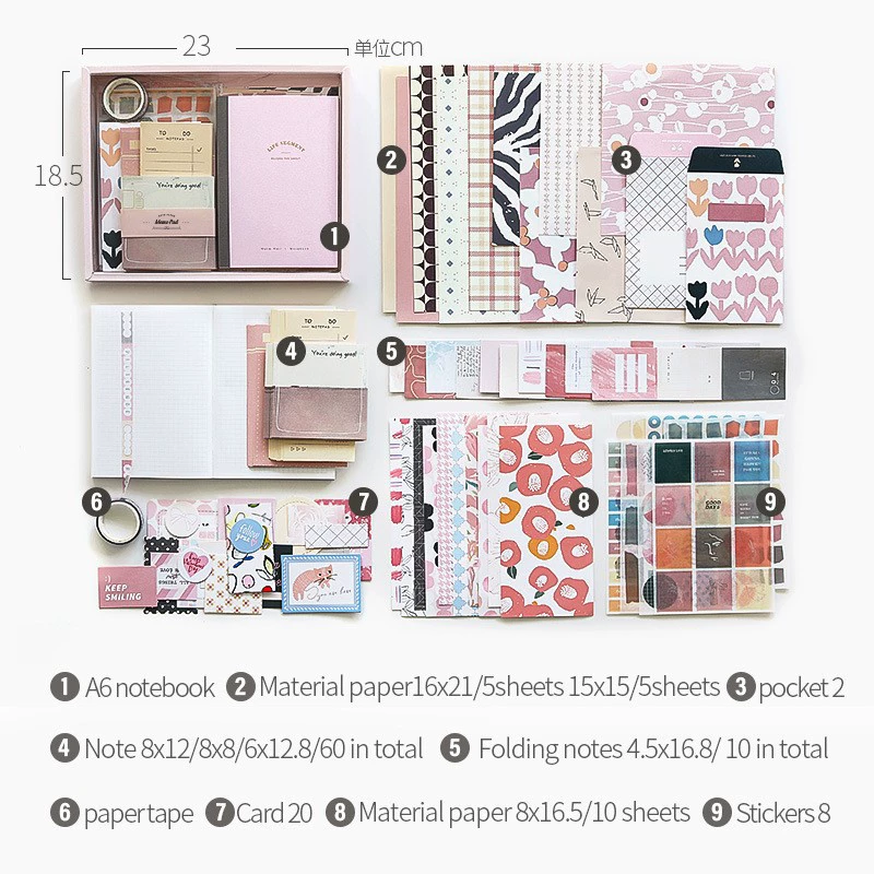 (Cross-border trading), creative retro gift box, stationery, set for students