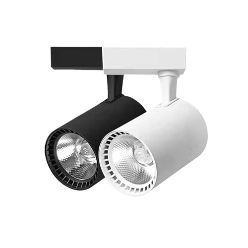 LED track light store COB spotlights clothing store exhibition hall shopping mall high-luminance track light slide type household spotlight