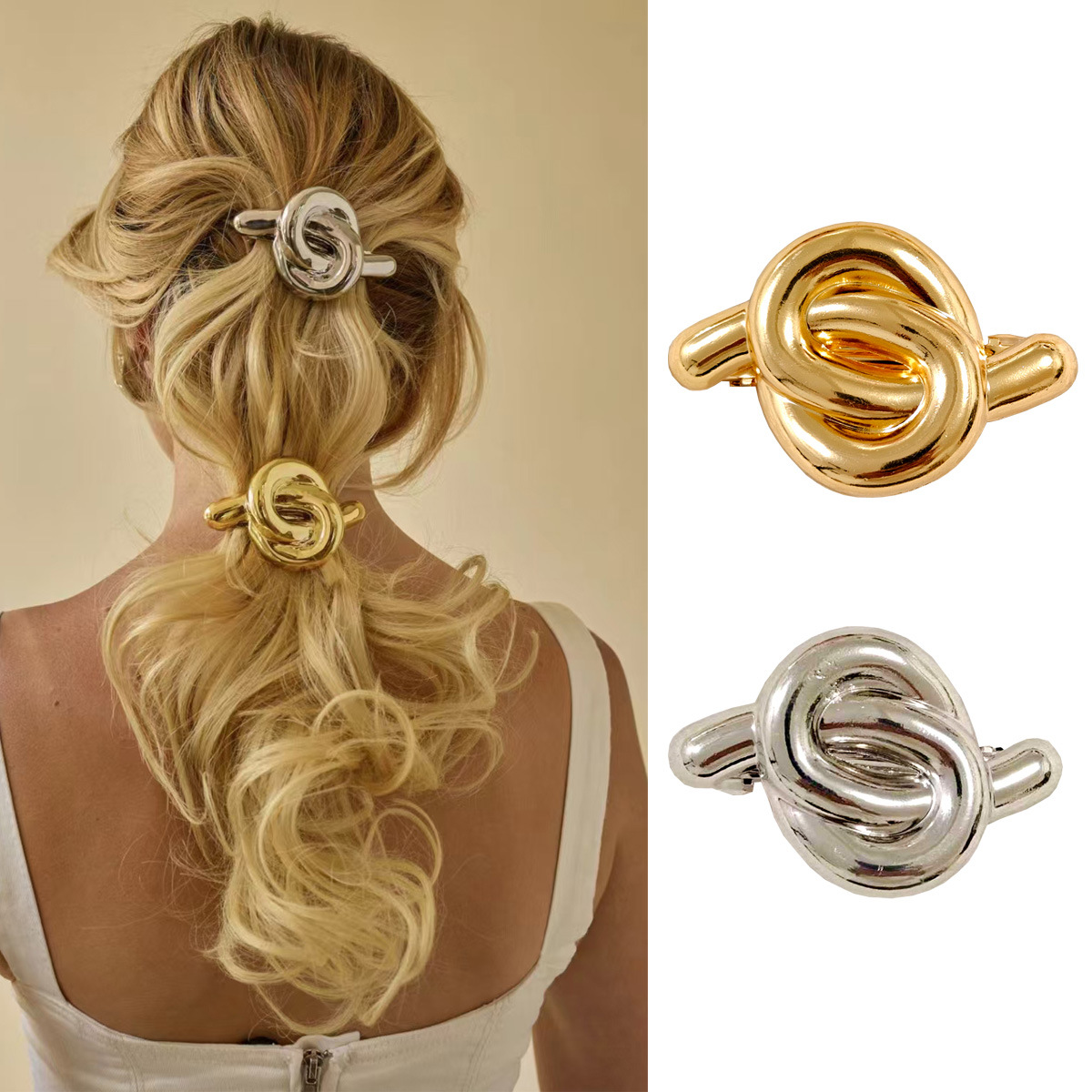 Europa y los Estados Unidos hebilla para el cabello punk personalidad transfronteriza broca de cabello trenzada gótica geometría redonda conjunto anillo de cabello cuerda para el cabello