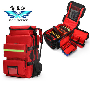 Bolida Large Capacity First Aid Backpack Shockproof Disaster Relief Bag Waterproof Oxford Cloth Emergency Rescue Backpack Disinfection Backpack