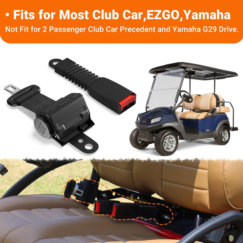 X Golf Cart Seat Belt Fully Automatic Two-Point Seat Belt Forklift Seat Belt Spot Wholesale