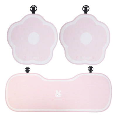 Summer Ice Silk High-Quality Cartoon Multi-function pad - quality-upgradesummer-ice-silk-bunny-seat-cushion-3-piece-set-2-front-seats-1-rear-seat