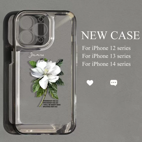 [Jasmine Transparent Black Soft Shell] Lens Precision Hole