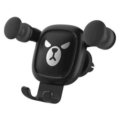 Angry Bear Car Mobile Phone Bracket Cartoon Gravity Linkage 360-degree Rotating Car Air Conditioning Air Outlet Navigation Rack (Car phone holder) - angry-bear