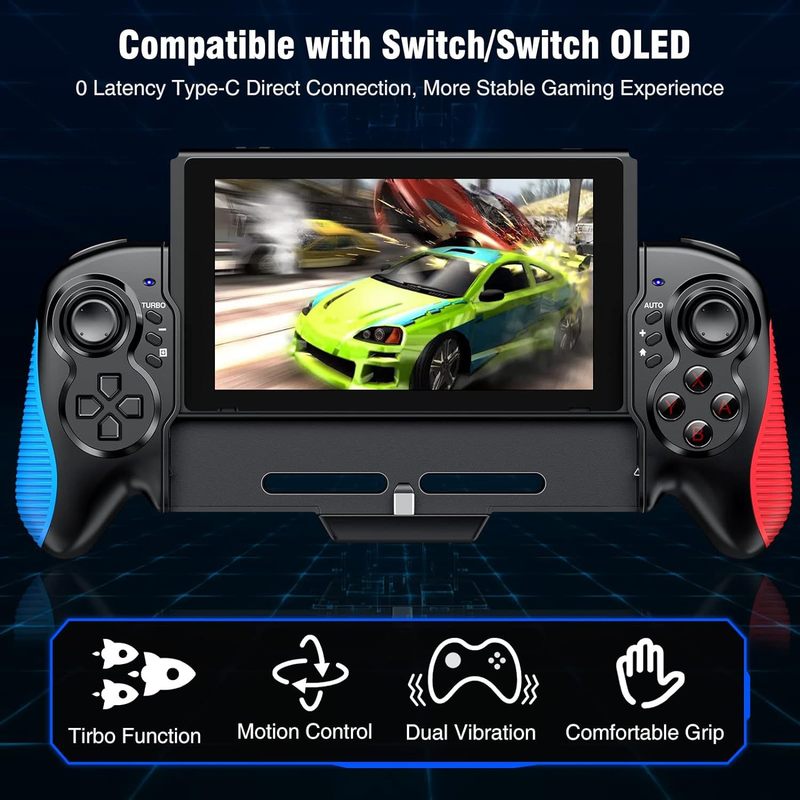 Switchゲームハンドルストレートハンドル6軸体感連発機能付き|undefined