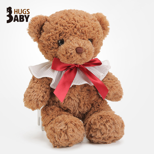 Hug baby genuine bow tie bear doll plush toy teddy bear wedding wedding doll doll wholesale