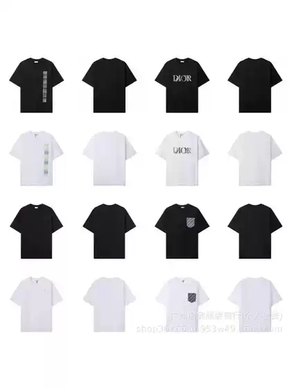 Cross-border D Home 25SS Logo High Quality Crewneck Loose Pure Cotton Short Sleeve Unisex Casual Fashion Versatile T-Shirt