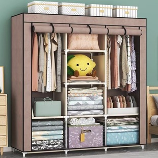 Simple Wardrobe Rental Room Bedroom Cloth Wardrobe Dustproof Home Wardrobe Splicing Large Capacity Storage Wardrobe Durable