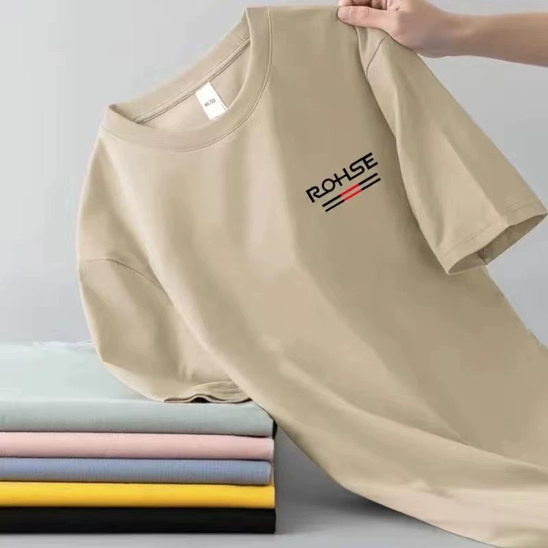 2025 мужская футболка с коротким рукавом летняя нижняя рубашка с круглым вырезом