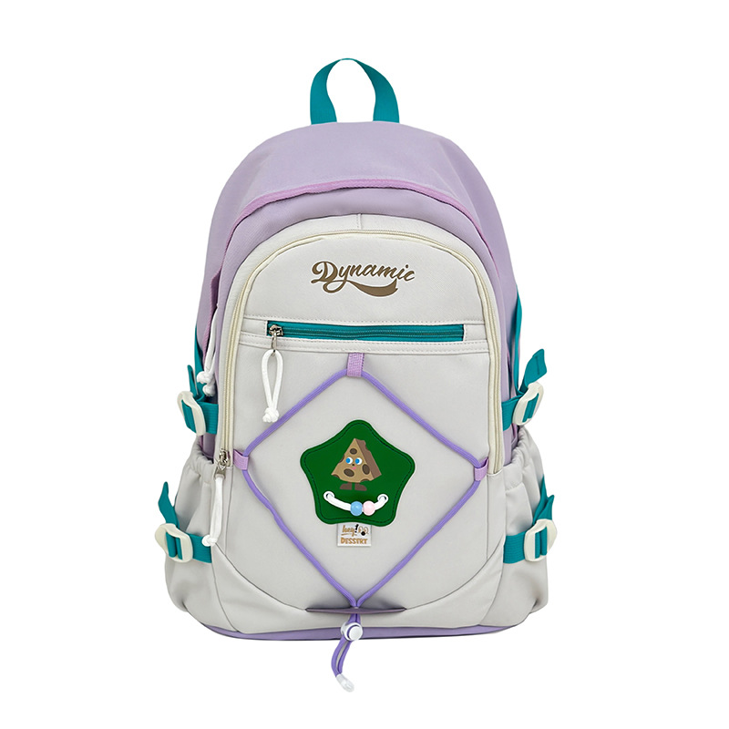 Zaino unisex in nylon alla moda con design traspirante - Zaino scolastico leggero per studenti universitari in vari colori_voghion.com