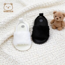 爆款跨境品牌春夏婴幼儿步前鞋女宝宝毛绒小拖鞋防掉防滑babyshoe