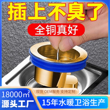 卫生间地漏防臭器小口径下水道防反味神器盖厕所防虫堵下水管通用