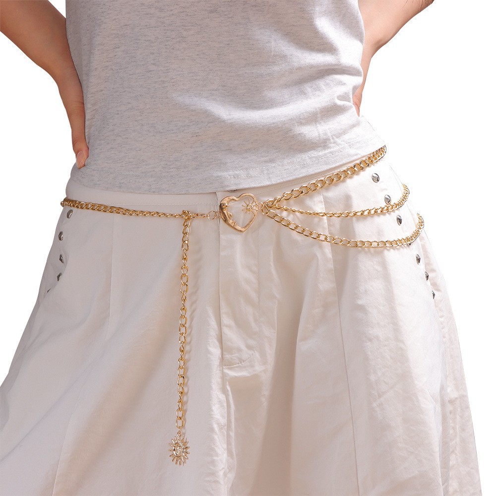 Многослойная цепочка на талию Golden Love Moon