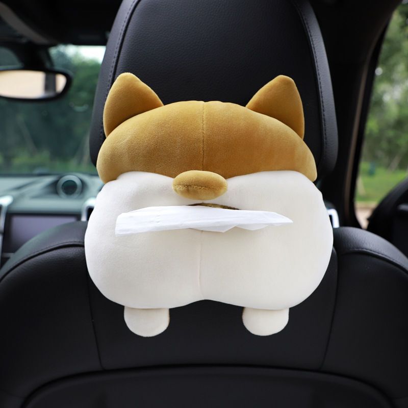 Car Tissue Box, Creative Car Hanging Paper Bag, Napkin Box, Armrest Box, Tissue Box, Car Supplies