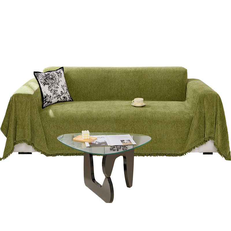 ins ventilador sofá toalla de tela 2024 nuevo Chenille cubierta completa cuatro estaciones sofá de piel universal cubierta especial antideslizante
