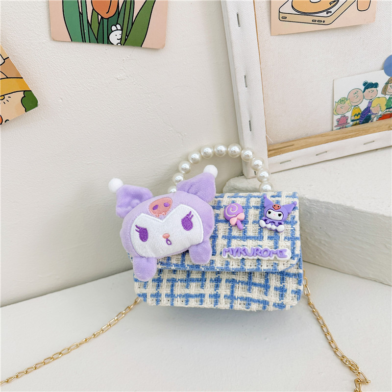 Bagos de moda para niñas de viento fragante 2025, otoño y invierno, nuevos accesorios de bolsos de hombro para niños, bolsos de princesa