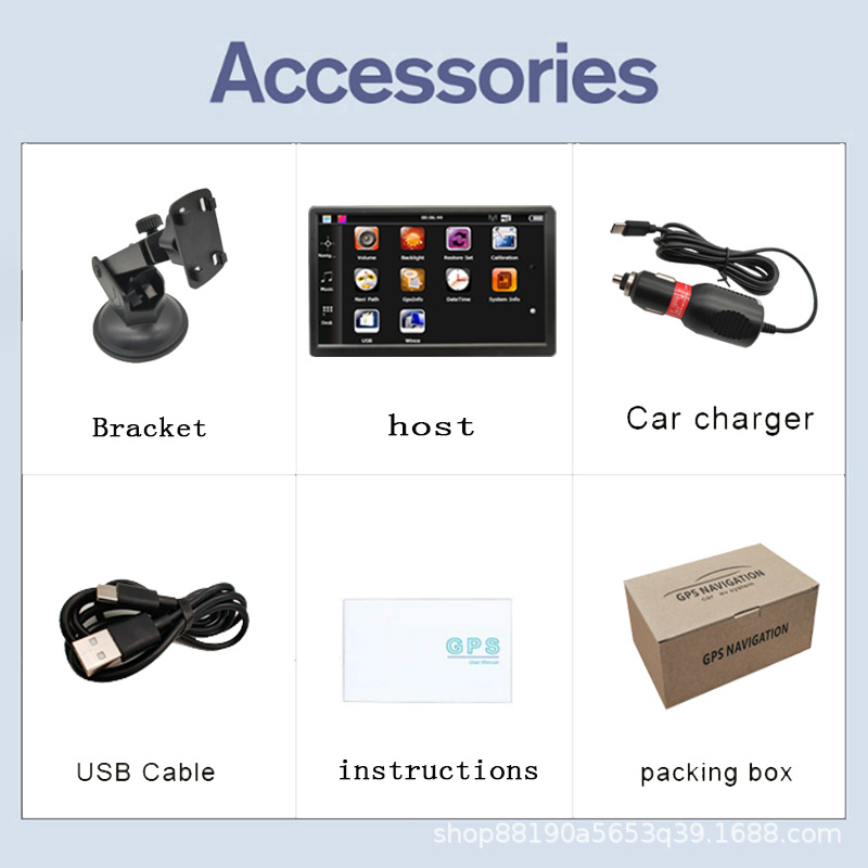 Portable 9inch Car GPS Navigation Device for Foreign Trade, HD 8G, Universally Exported to Europe, Australia, North America, etc