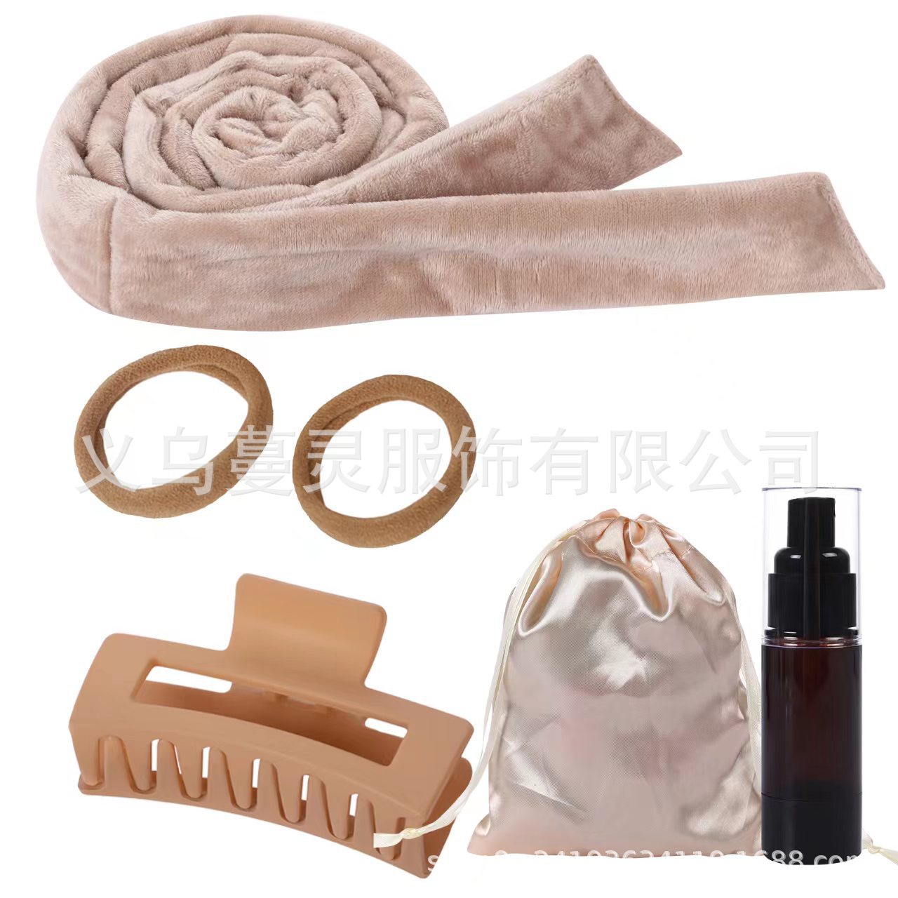 Fabricante Amazon arco rizador de pelo perezoso sueño peluquería onda grande sin calor rizador de pelo diadema