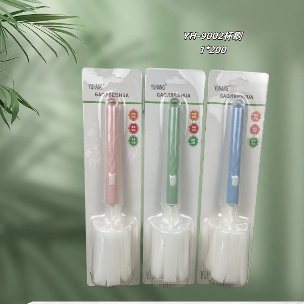 臨沂百貨卸売り袋入りスポンジブラシ家庭用哺乳瓶乳首洗浄ブラシスポンジ回転対外貿易哺乳瓶カップブラシ|undefined