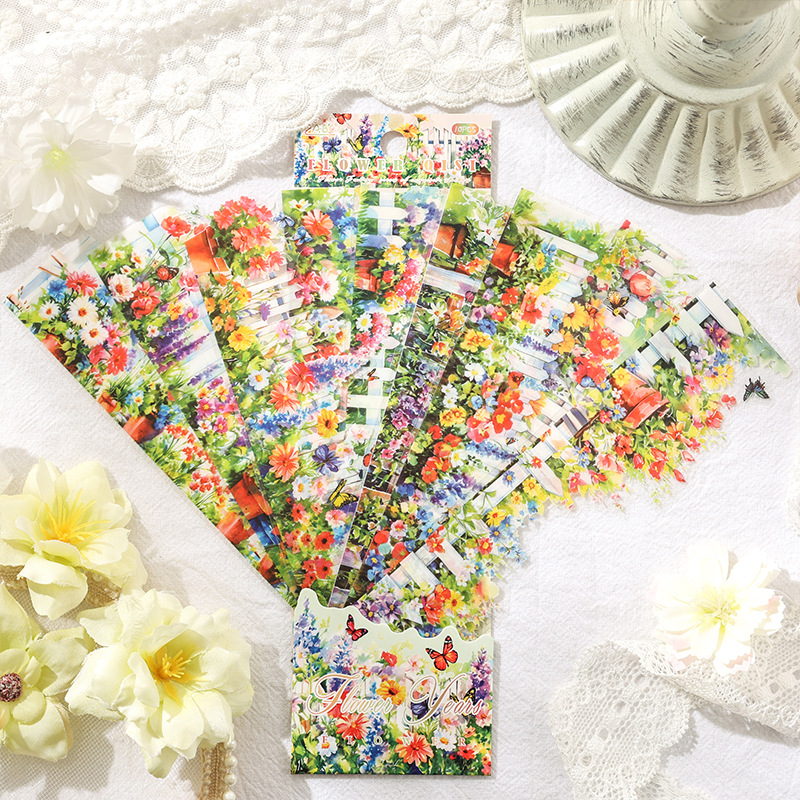 Flores, plantas, flores, materiales de cuentas a mano, transparentes, impermeables, materiales de decoración de paisajismo, pegatinas de cuentas a mano transfronterizas
