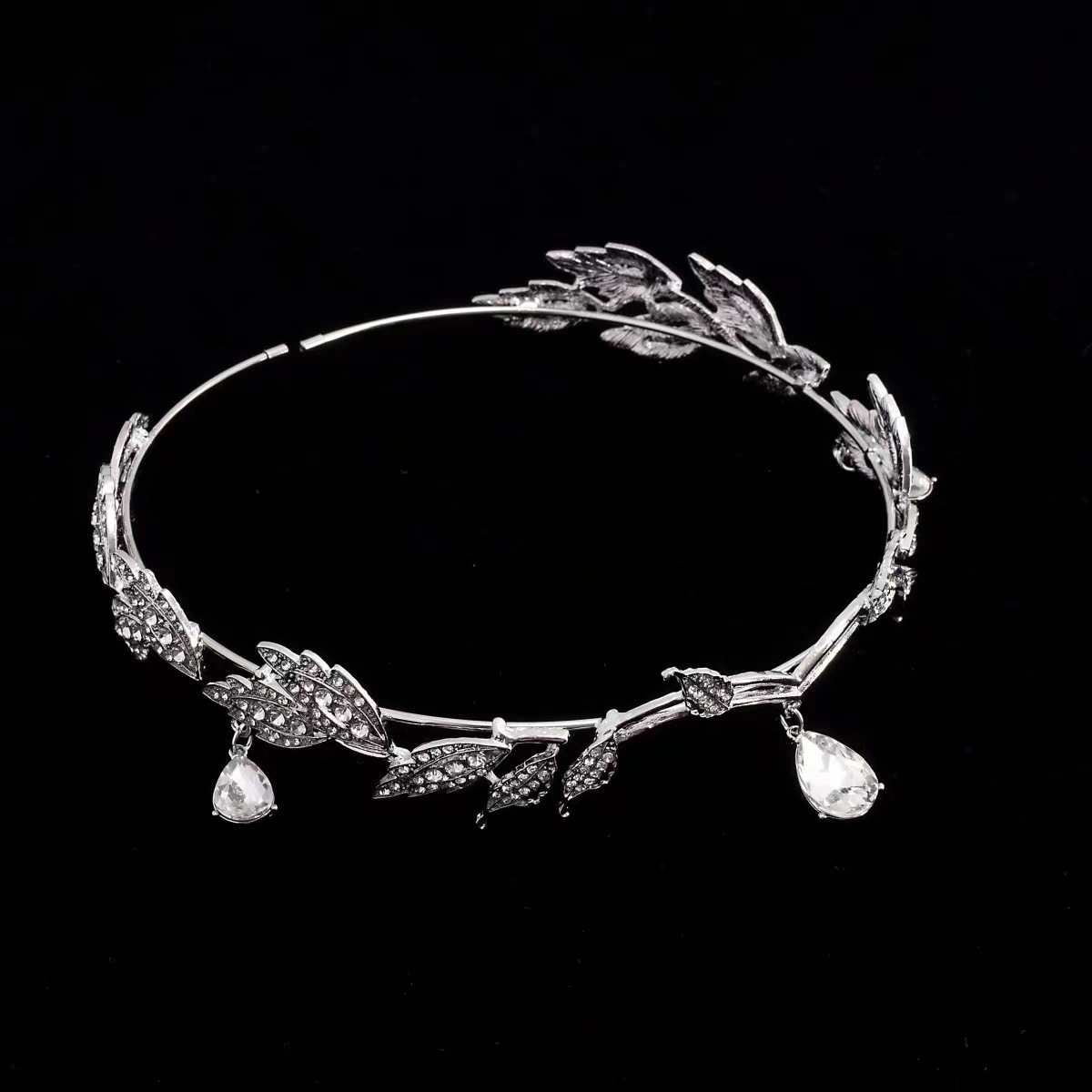 Súper Hada de cristal nupcial tocado princesa accesorios para el cabello vestido de boda accesorios nupciales accesorios para el cabello accesorios para la frente accesorios para la ceja accesorios para el cabello rojo neto