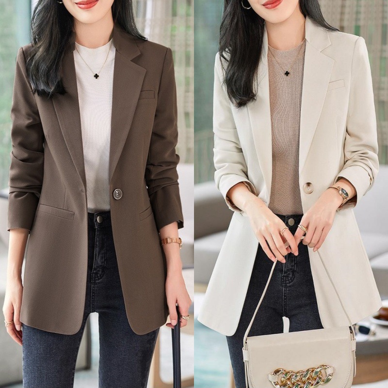 Fashionable elegant autumn classic suit jacket