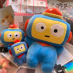 新しいロボットぬいぐるみリトルレッドブック同じ枕ギフト子供のためのかわいい漫画紫色の猫人形