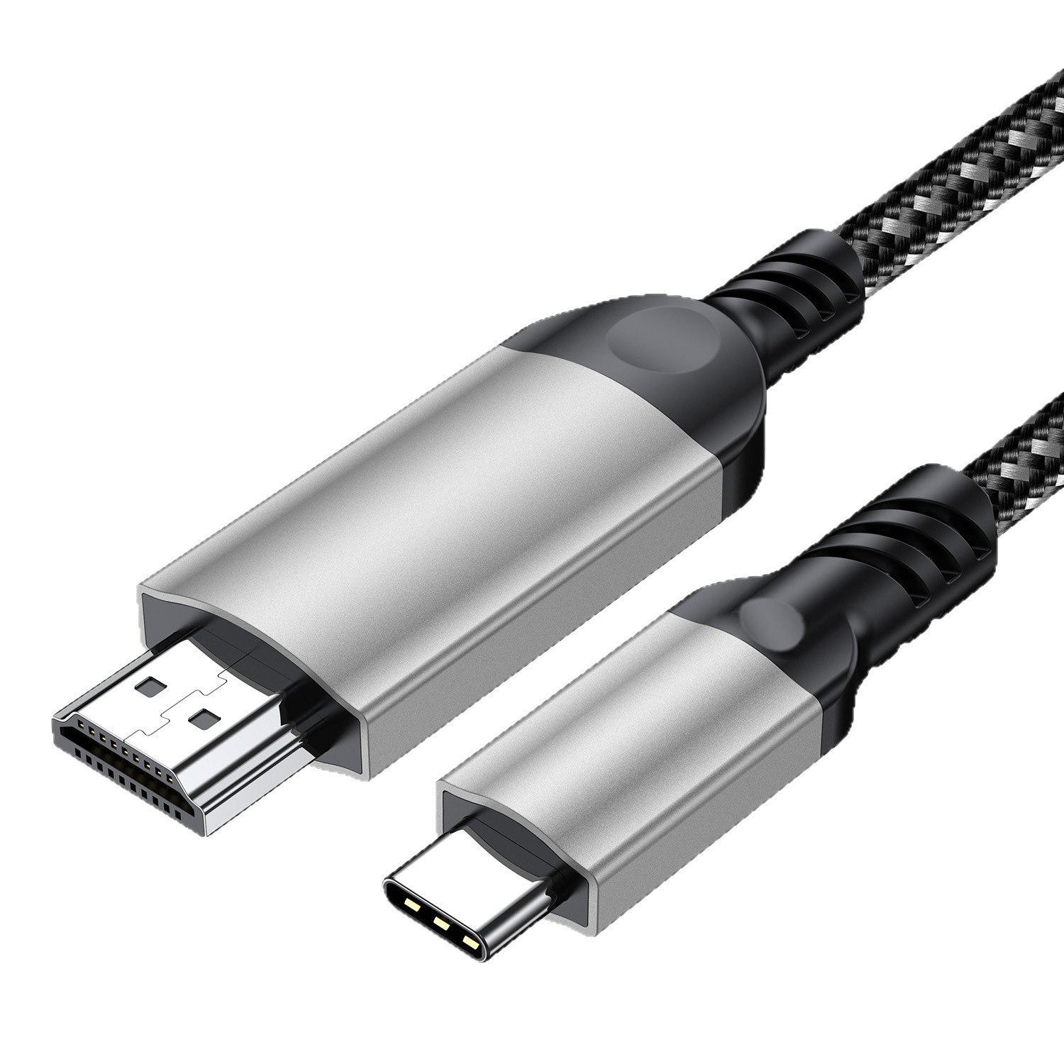 Cable tipo c a HDMI para computadora portátil monitor externo cable de pantalla de proyección de alta definición 4K con cable de pantalla carcasa de aluminio image 6