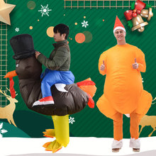 感恩節火雞服裝充氣服派對節日活動服飾廠家聖誕節卡通行走人偶
