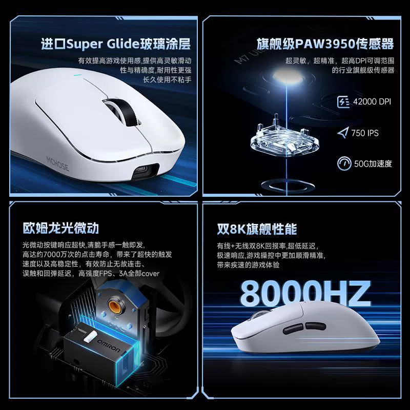 Игровая мышь M7, три режима, Pro, беспроводная Bluetooth PAW3395, лёгкая, для компьютера и офиса