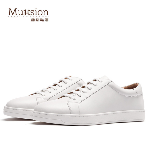 M30613 [one-piece delivery] White shoes men's shoes real leather shoes men's trendy sports casual sneakers White British