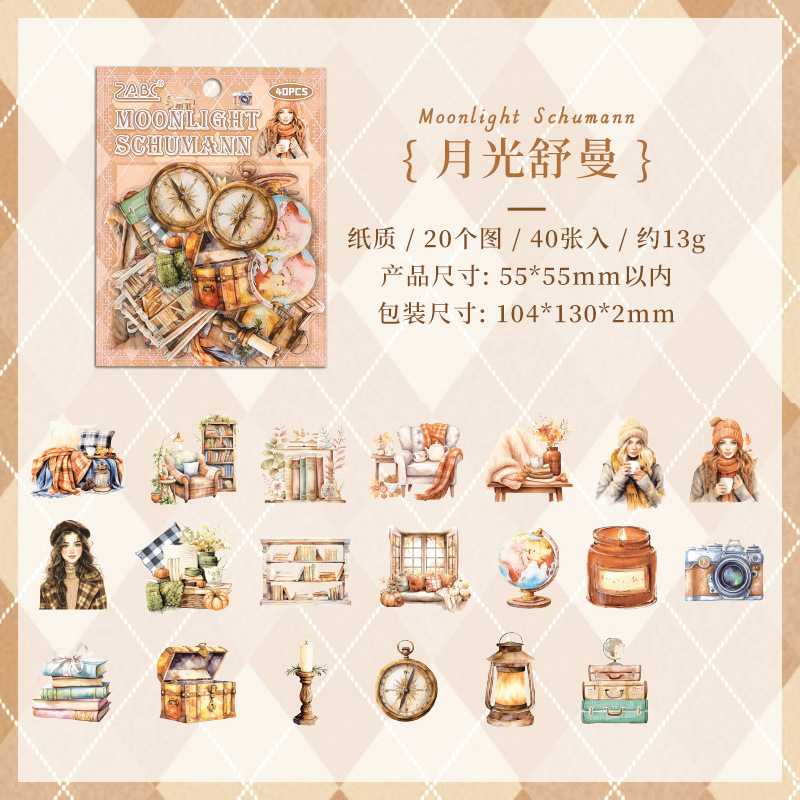 Mano Paris transparente impermeable pegatinas de pet diy pegatinas de diario de cuentas de mano pegatinas de objetos de mansión retro transfronterizo