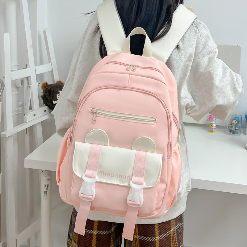 Mochila de la escuela secundaria coreana femenina estudiante de secundaria estudiante de secundaria simple Mori japonés salvaje mochila de gran capacidad