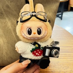 拉布布娃衣着替labubu公仔一二三代可用前方高能衣服套装不含娃娃
