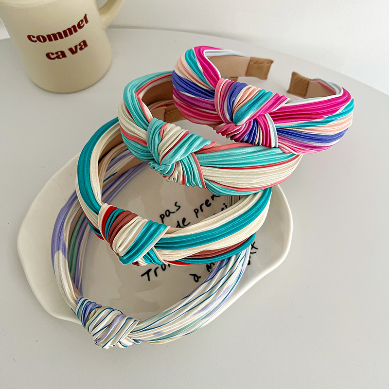 Modern Style Multicolor Cloth Handmade Hair Band display picture 1