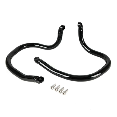 Suitable for Indian Super Chief Black Horse Bobber Modified Engine Front Bumper Anti-Fall Front Bumper (Motorcycle bumper) - black
