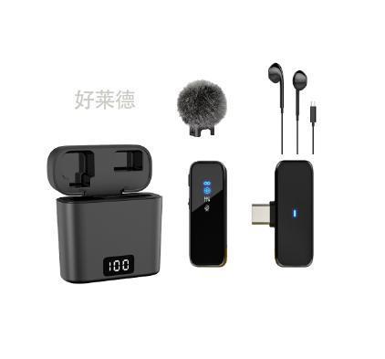 M3N3领夹麦克风一拖一收纳带充电仓手机直播收音降噪话筒直播神器|undefined