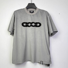 现货 GOODBRAND 丝绒闪耀珠片绣轻奢时尚短袖T恤 男女同款