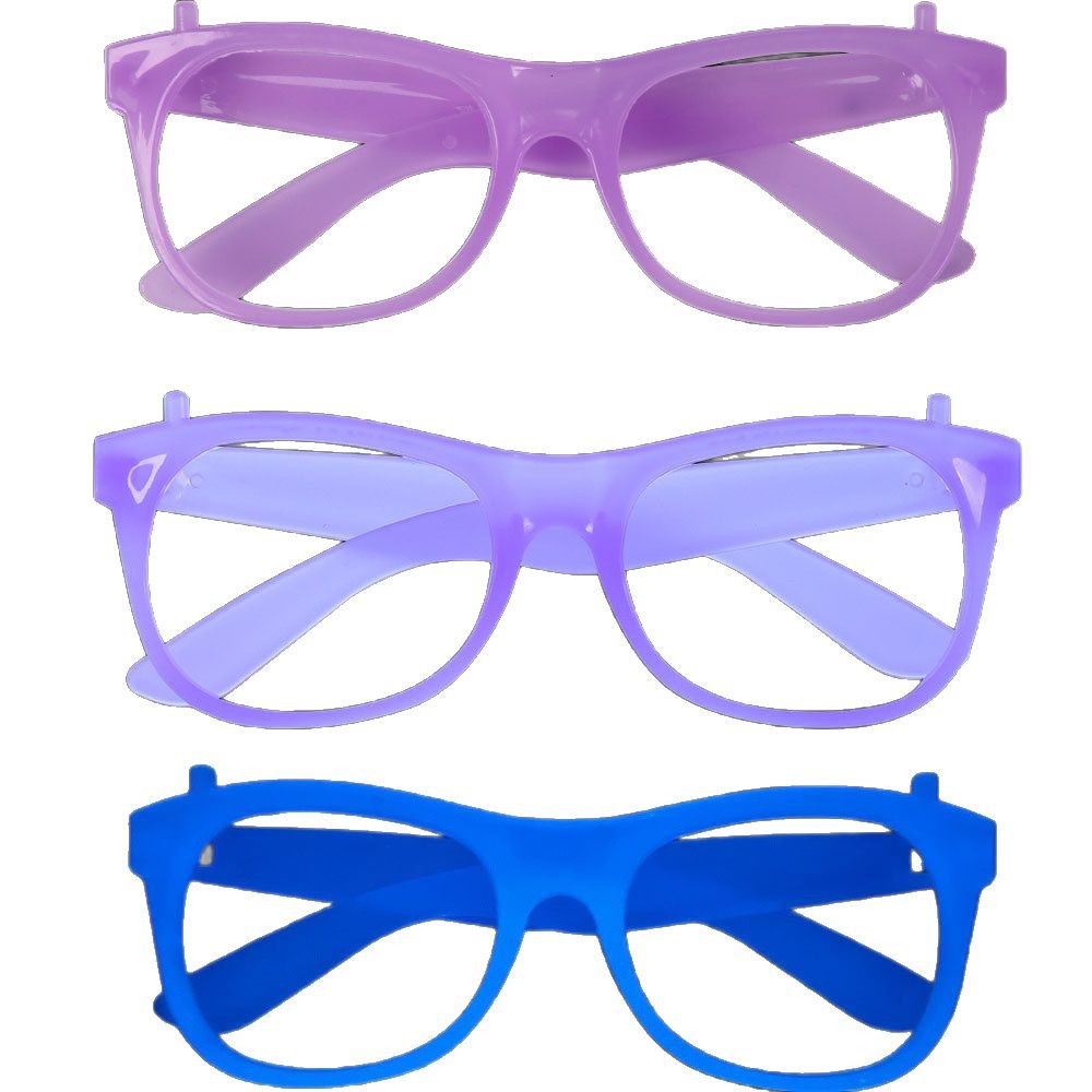 Gafas que brillan en la oscuridad y cambian de color, decoraciones para fiestas de Halloween, accesorios para fotos, monturas de gafas fluorescentes de plástico coloridas