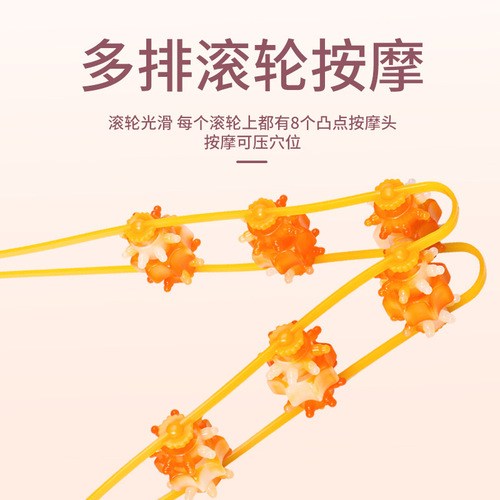Pull back strip neck and shoulder massager shoulder and cervical vertebra dredging meridians plastic roller back massage artifact wholesale