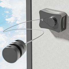 Invisible clothesline, clothes drying artifact rope, indoor hole-free bathroom invisible telescopic balcony wire rope rack