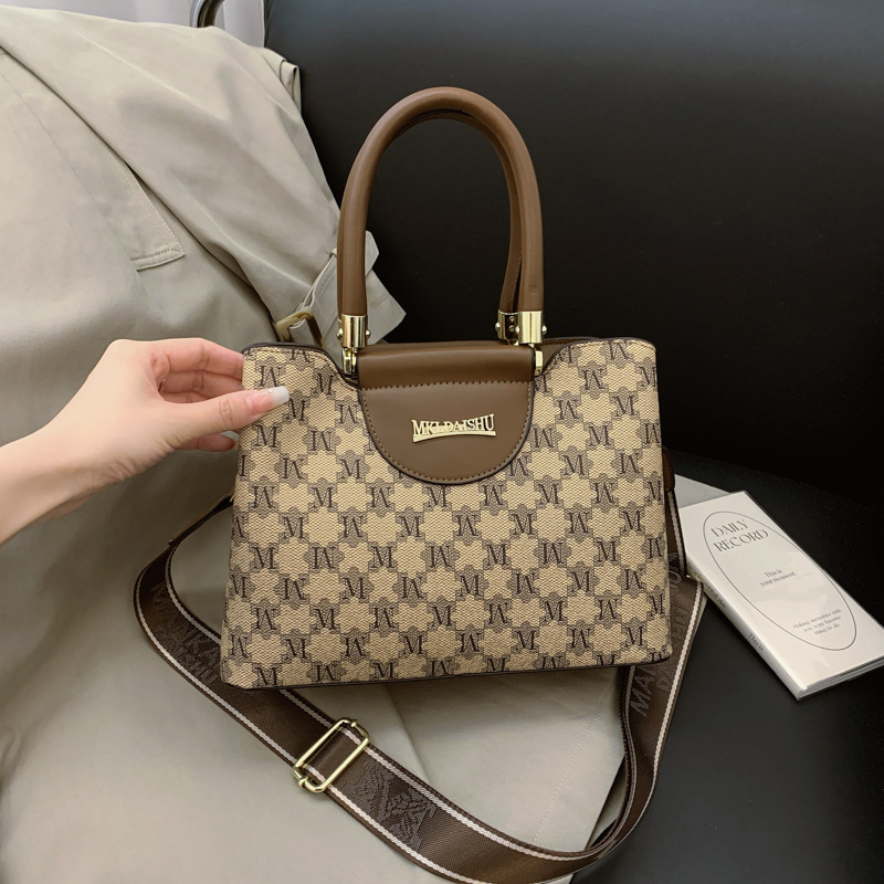 包包女包新款2025斜挎包女单肩包女欧美印花女士手提包女一件代发