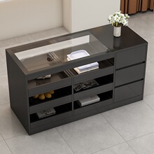 服装店中岛展示台女装店流水台装饰柜台摆件饰品陈列储物柜吧台桌