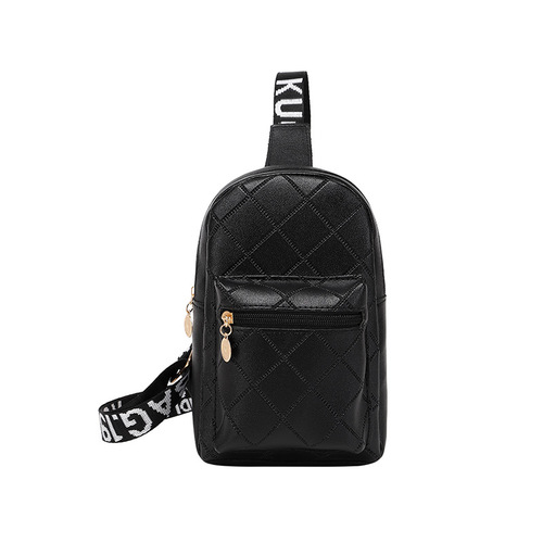 Women's chest bag shoulder bag bags  bags women's foreign trade wholesale rhombus waist bag shoulder bag one piece wholesale