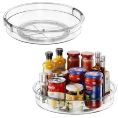 回転調味料棚収納ボックス棚化粧品棚キッチン冷蔵庫収納棚Lazy Susans
