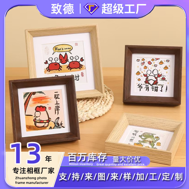Mini Photo Frame Ornaments 4 Inches 5inch 6inch Wooden Square Small Photo Frame Table Ins Style Picture Frame Hollow Photo Frame Empty Frame Mini Photo Frame Ornaments 4 Inches 5inch 6inch Wooden Square Small Photo Frame Table Ins Style Picture Frame Hollow Photo Frame Empty Frame