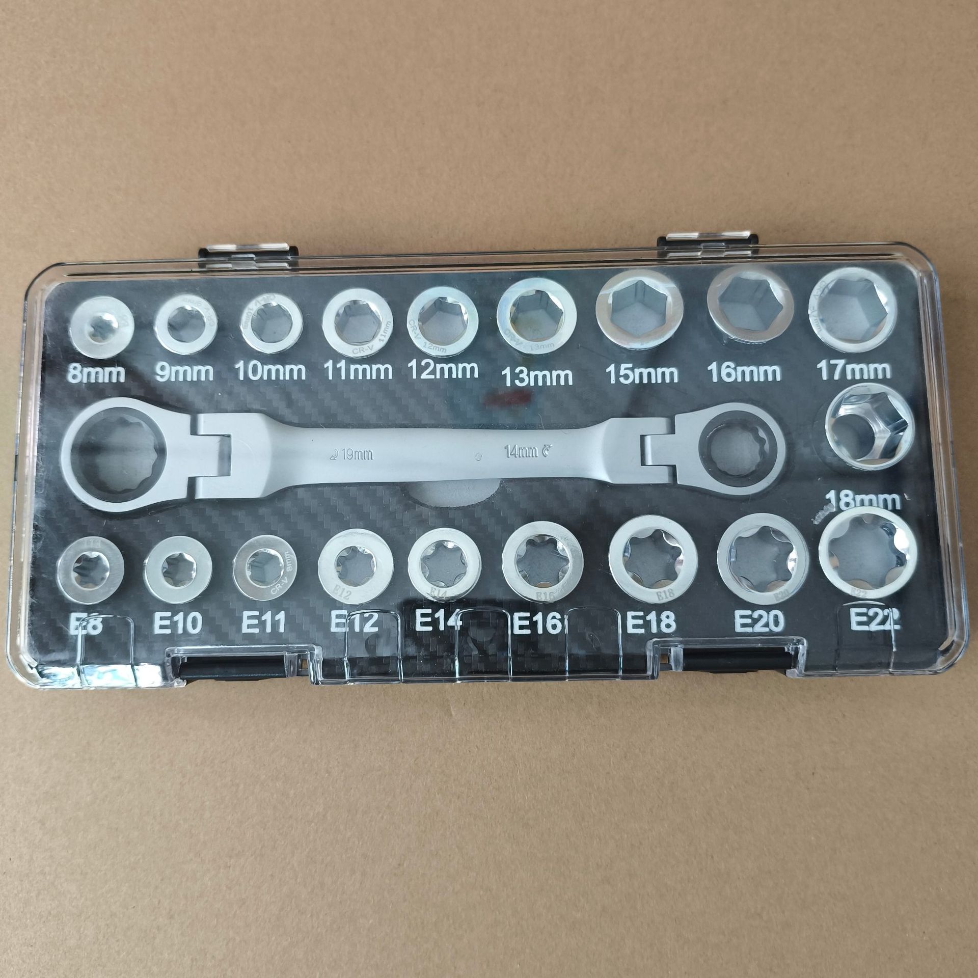 棘轮扳手组套套筒螺丝批组套亚马逊ebay工具热销款多功能双向棘轮